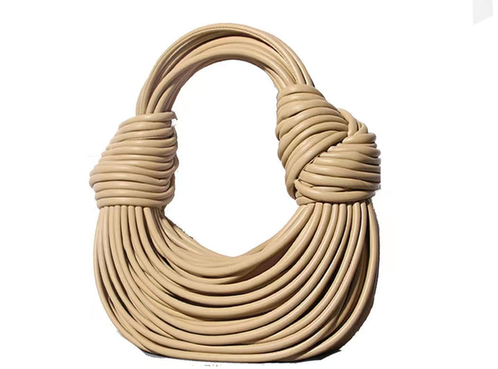 W&W Mode | Schultertasche mit Knopfdetail - Vegetabilisches Leder