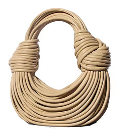 WW | Schultertasche mit Knopfdetail - Vegetabilisches Leder