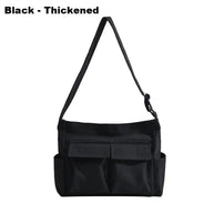 WW | Frauen Vintage Handtasche Canvas Teenager Schulter Tote Taschen Lieferdienst Tasche Damen Lässige Handtasche Crossbody Geldbörse