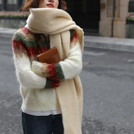 WW - Hässlicher Weihnachtspulli - Dick gestrickter Pullover mit Retro-Muster