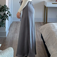 Clara™ - Hochtaillierter Satin-Maxirock