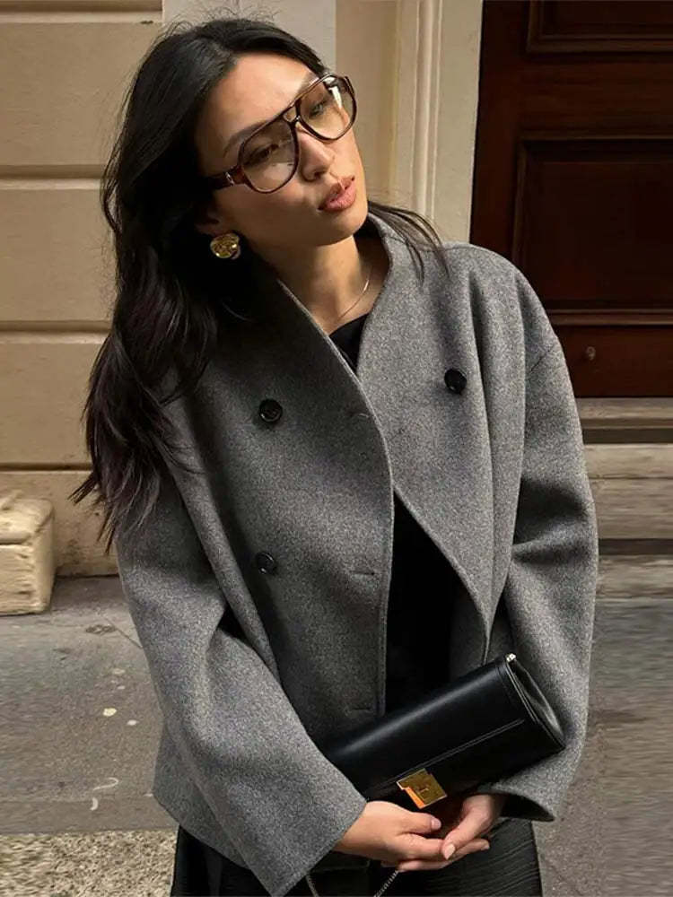 W&W Mode | Lässige Wolljacke Für Damen