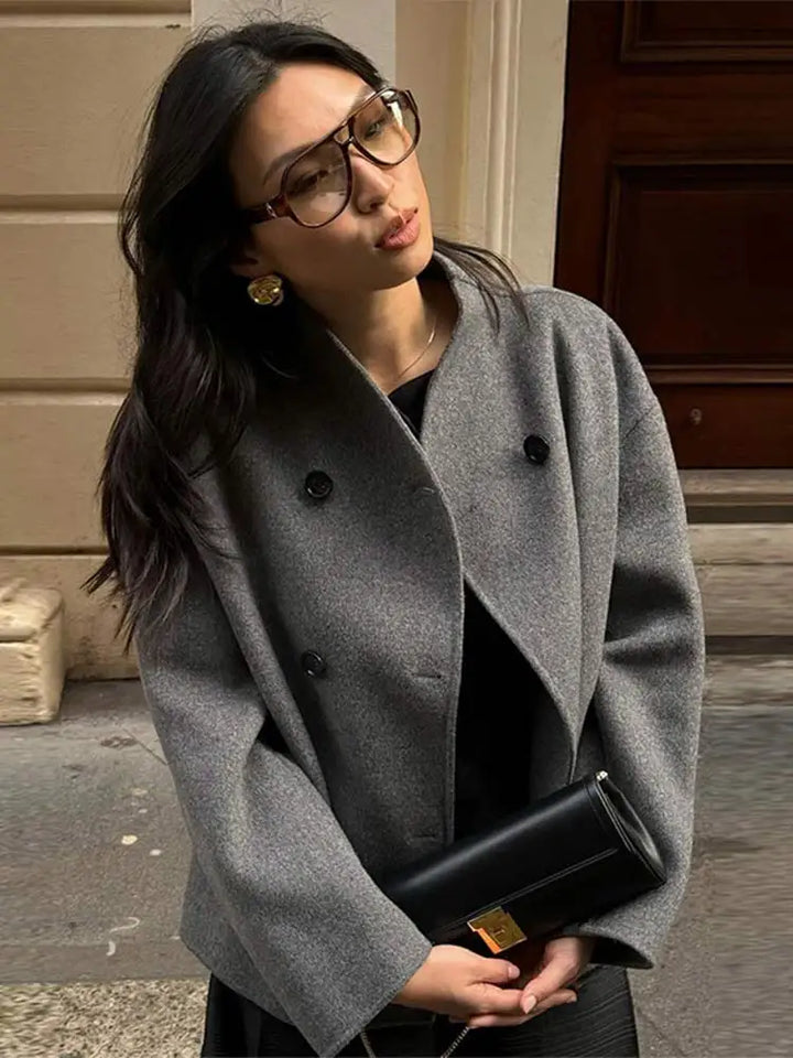 W&W Mode | Lässige Wolljacke Für Damen