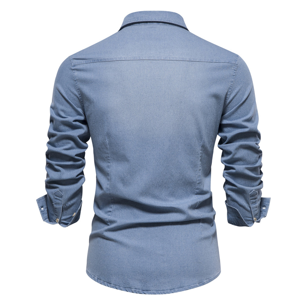 W&W Mode | Vielseitiges Denim Hemd Für Männer