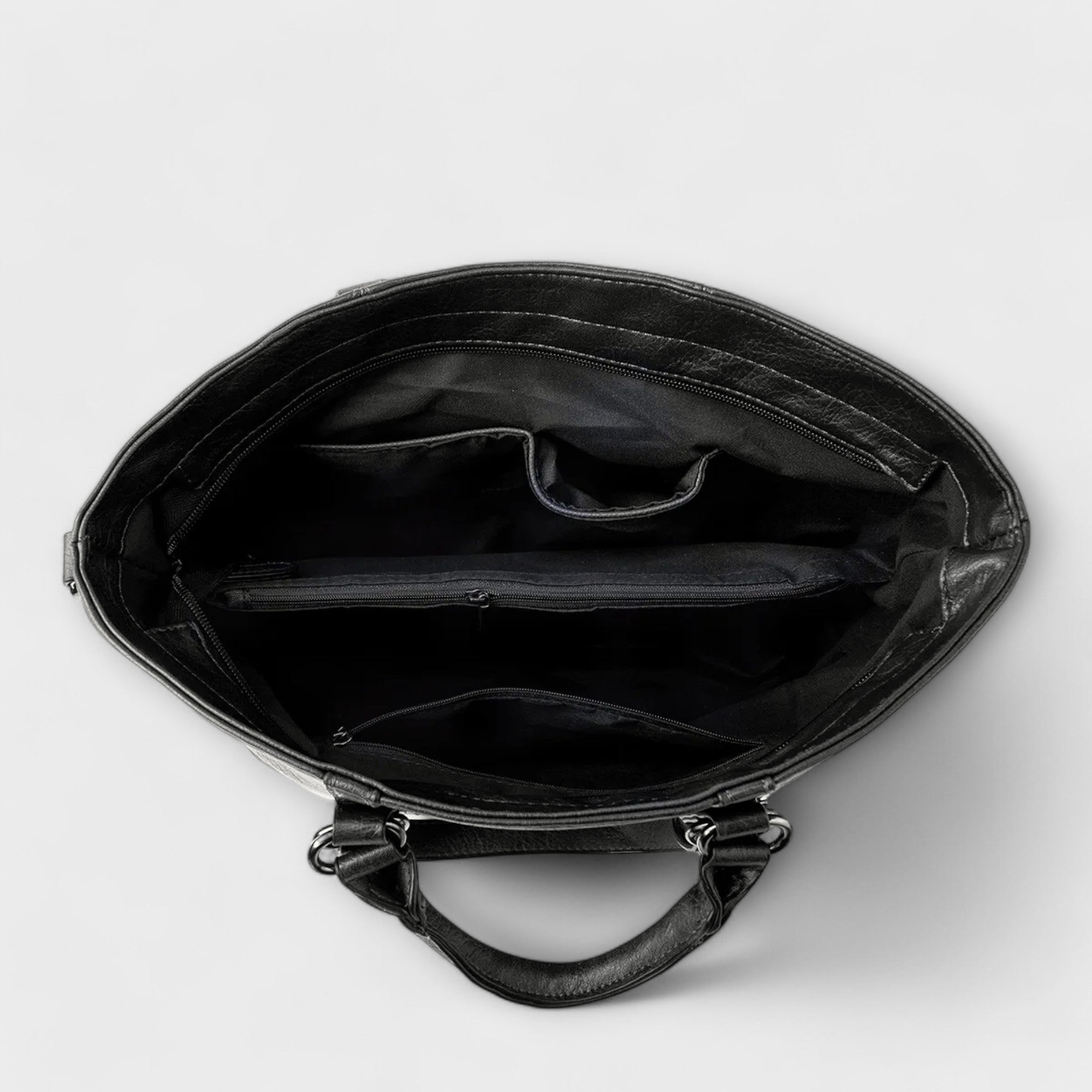 WW | Große Lederhandtasche