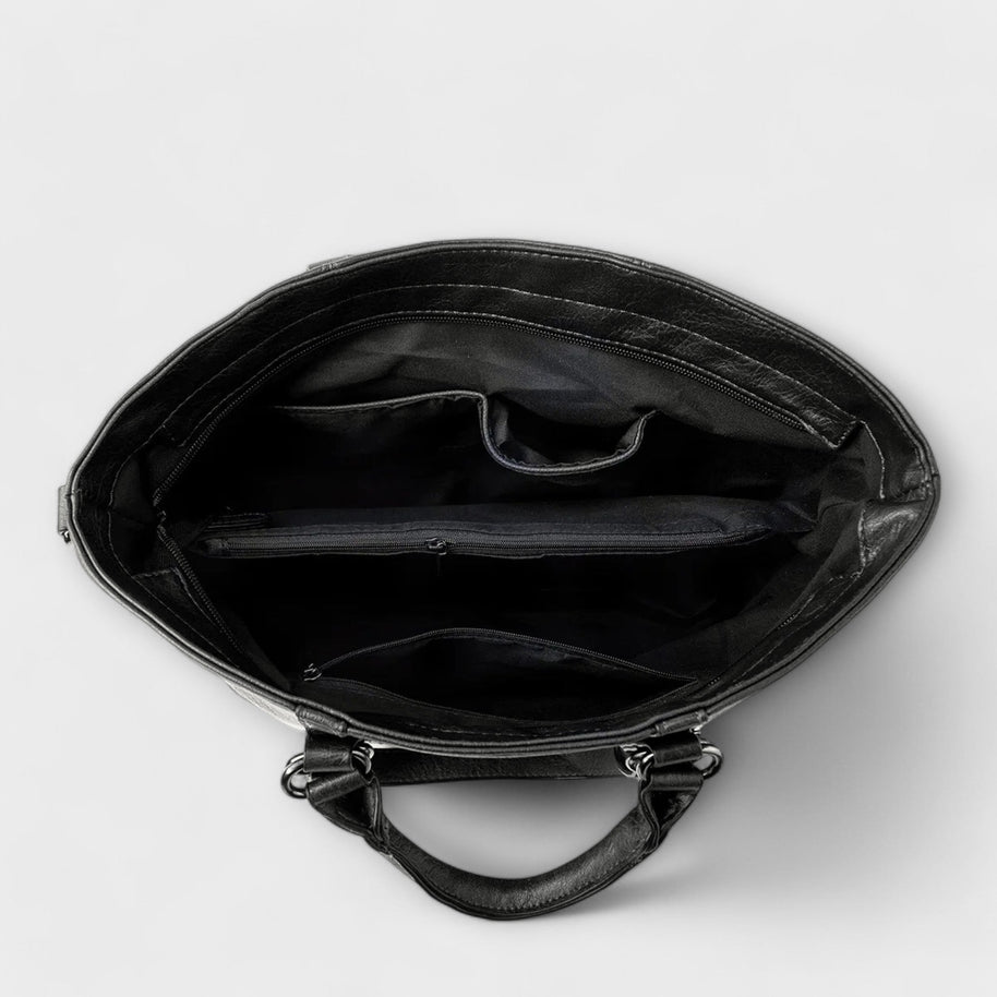 WW | Große Lederhandtasche