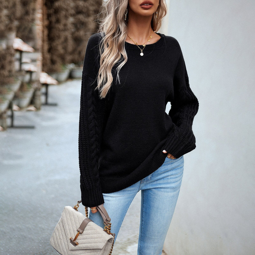 WW - Pullover mit gestrickten Ärmeln