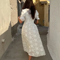 WW | Midikleid Mit Stickerei – Elegante Damenmode Für Jeden Anlass