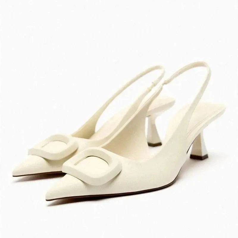 WW | Weiße Gala Pumps Mit Absatz