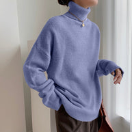 WW | Stilvolle Herbst Klassische Rollkragenpullover für Frauen