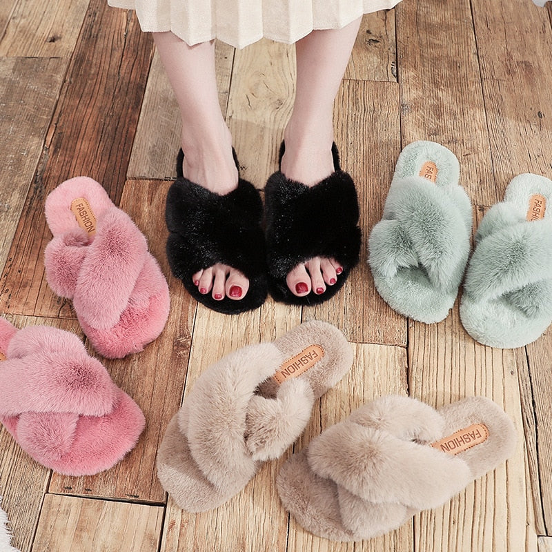 WW | Winter-Fluffige Hausschuhe Mit Gemütlicher Wärme Für Frauen