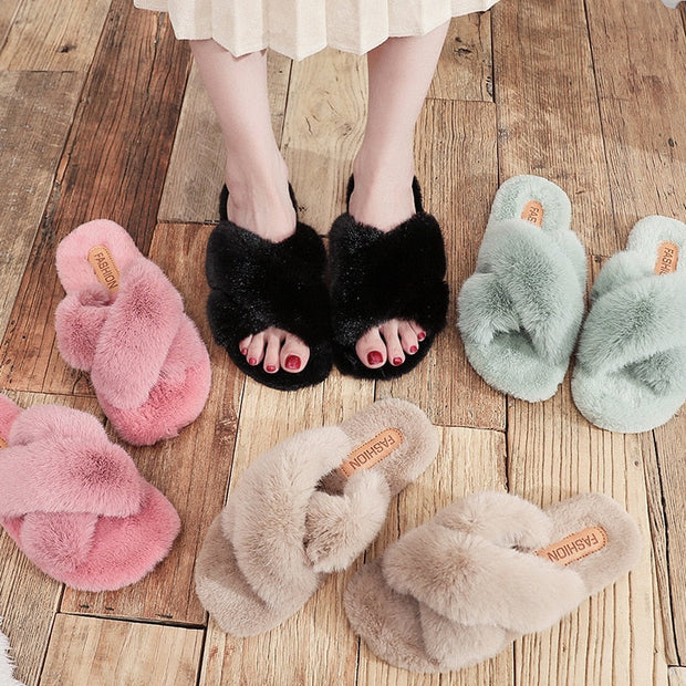 WW | Winter-Fluffige Hausschuhe Mit Gemütlicher Wärme Für Frauen