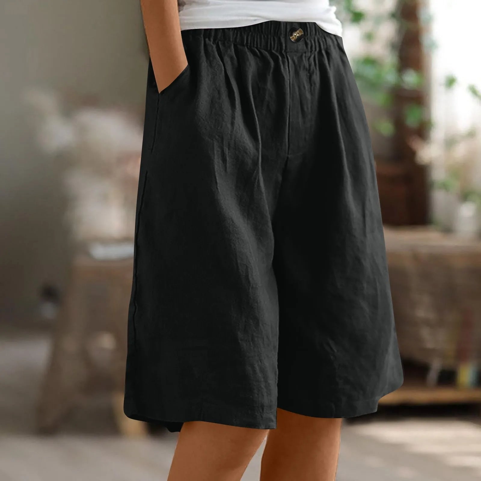 WW | Premium Baumwoll-Leinen Damenhose