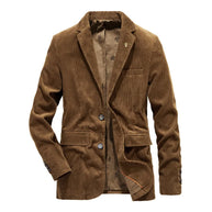 WW | Cord Blazer Für Herren Klassische Eleganz in Braun