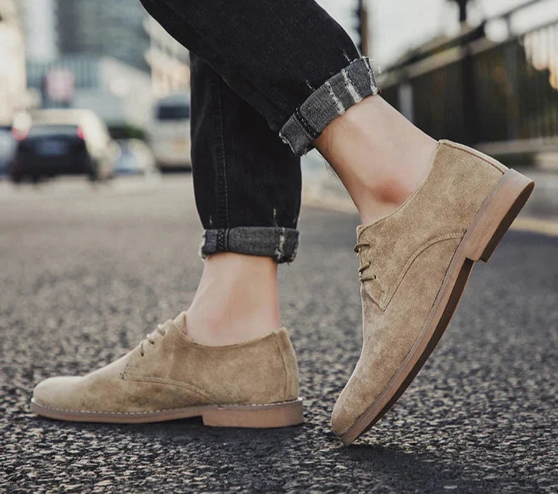 WW | Atmungsaktiv Weich Anzugschuhe Herren Aus Kalbsleder