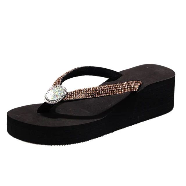 W&W Mode Flop mit Keilabsatz - Strand - Sommer