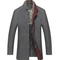 WW - Herren Wollmantel für Herbst/Winter