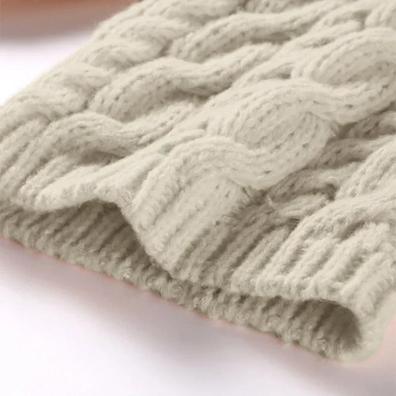 WW - Damen grob gestrickter Oversize-Pullover