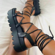 WW | Elegante Sandalen mit Schnürung für den Sommer