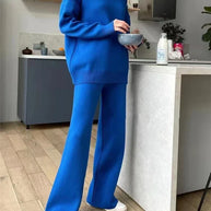 WW | teilige Loungewear-Set - gestrickter Damenpullover und Hose