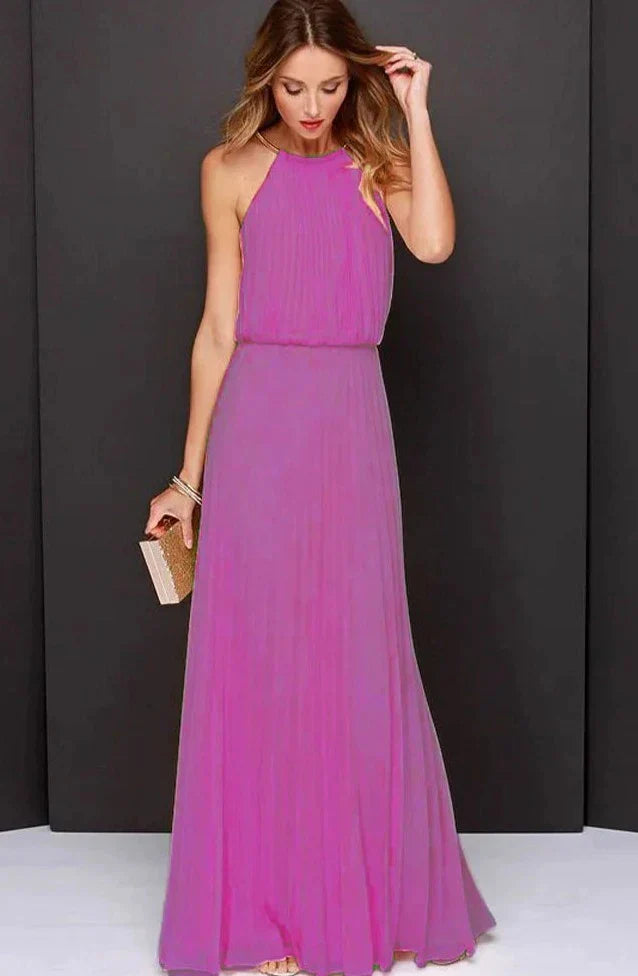 WW | Neckholder Kleid Ohne Ärmel
