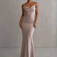 WW | Satin Kleid mit Blumen