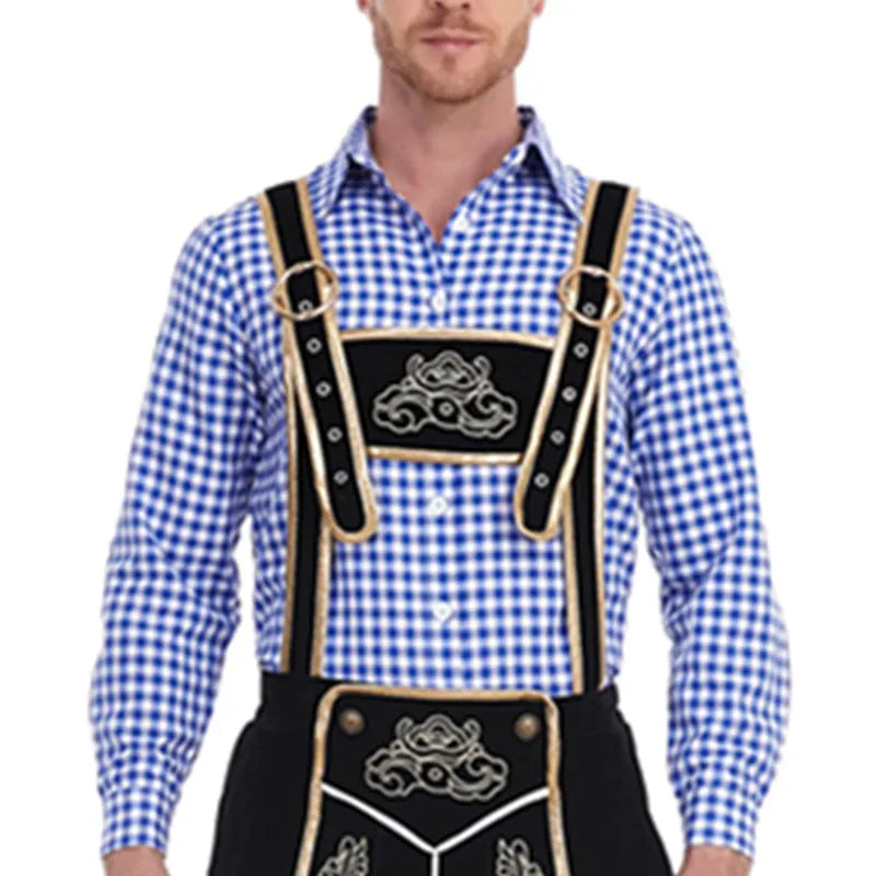 WW | Bayerische Tracht Für Herren Traditionelle Hosenträgershorts Und Hemd