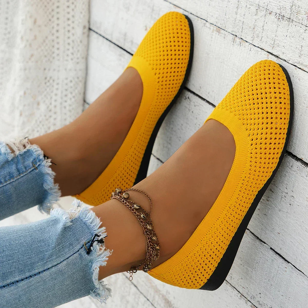 WW | Bequeme Mesh Ballerinas