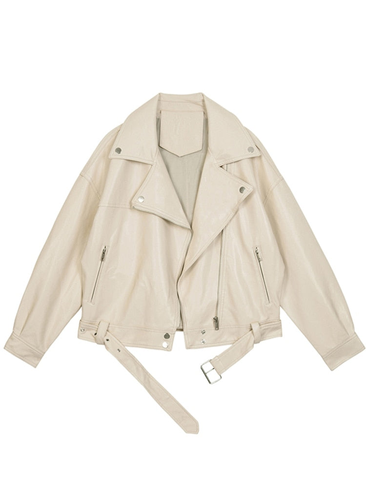 WW - Lederjacke in Übergröße