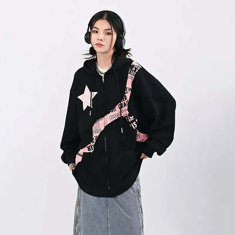 WW | Oversized Damen Hoodie Mit Print | Bequemer Streetwear Pullover