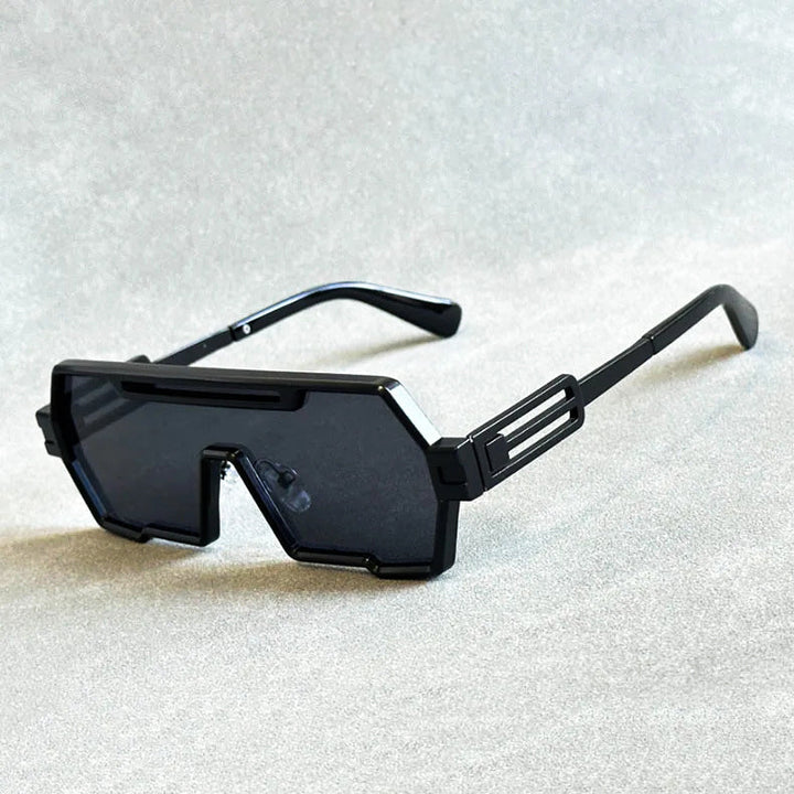 W&W Mode | Cyberpunk Shield Sonnenbrille Gepflegt & Futuristisch