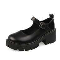 WW | Schuhe Frauen Schuhe Mary Janes Plattform Lolita Schuhe mit Absatz Pumps Frauen Japanischer Stil Vintage Mädchen High Heels Schuhe für Frauen