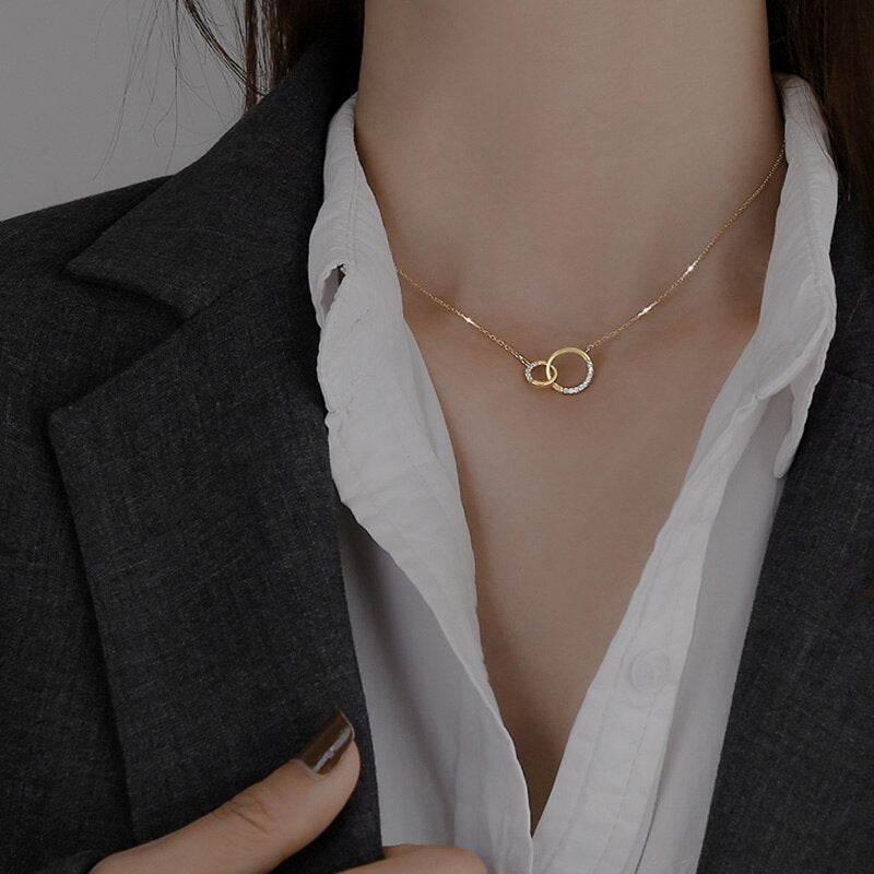 W&W Mode Schillernde Silber-Schönheit | Damen Eleganter Zirkonia-Anhänger aus 925er Sterling Silber