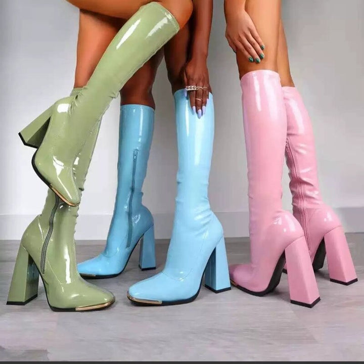 W&W Mode | Bequeme Rutschfest Engel Stiefel mit Reissverschluss
