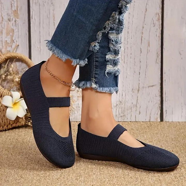W&W Mode | Canvas-Schuhe, Leicht, Slip On, Flats, Sommerschuhe