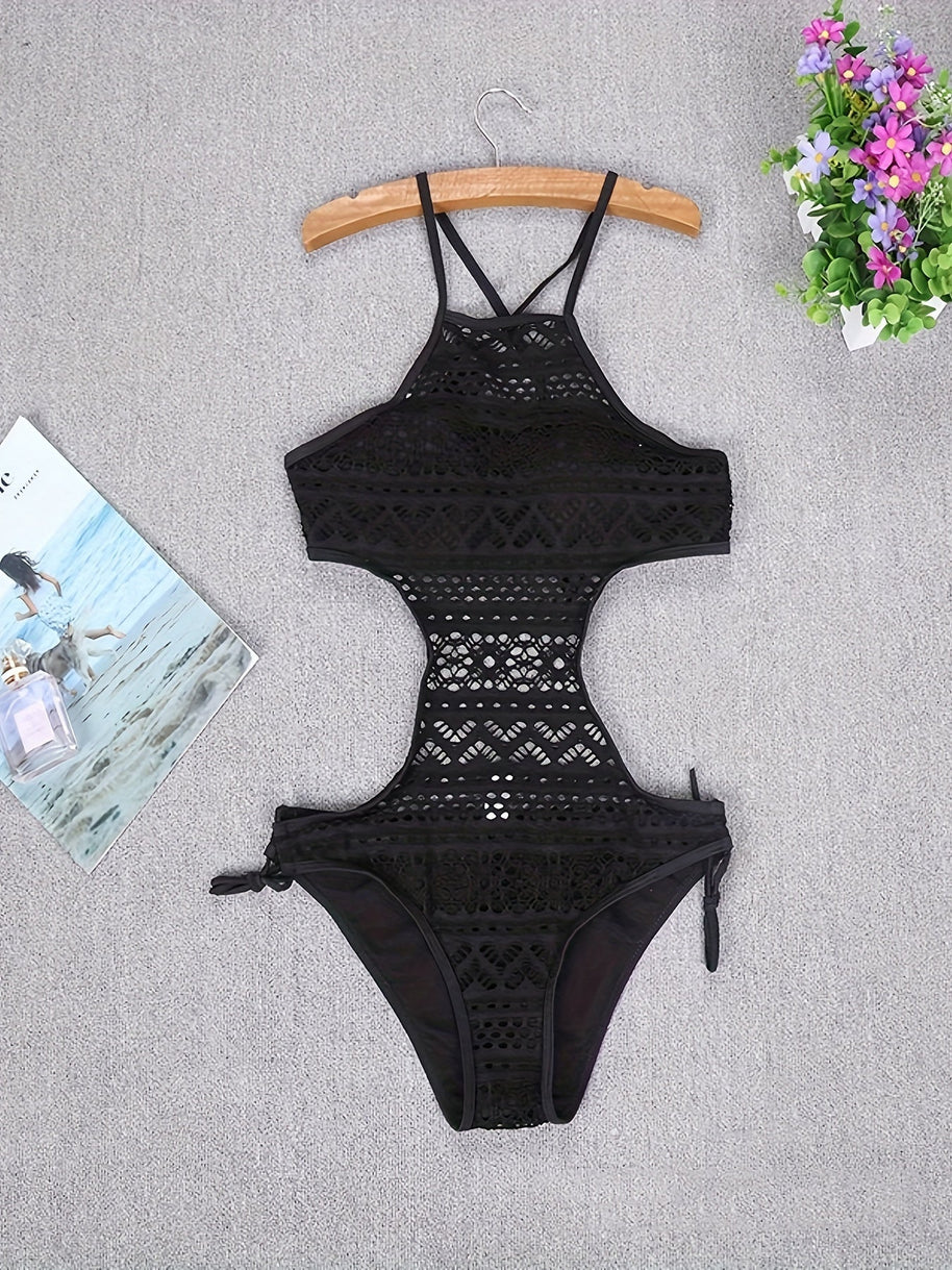 WW | Eleganter Monokini Mit Spitze Und Sexy Ausschnitt