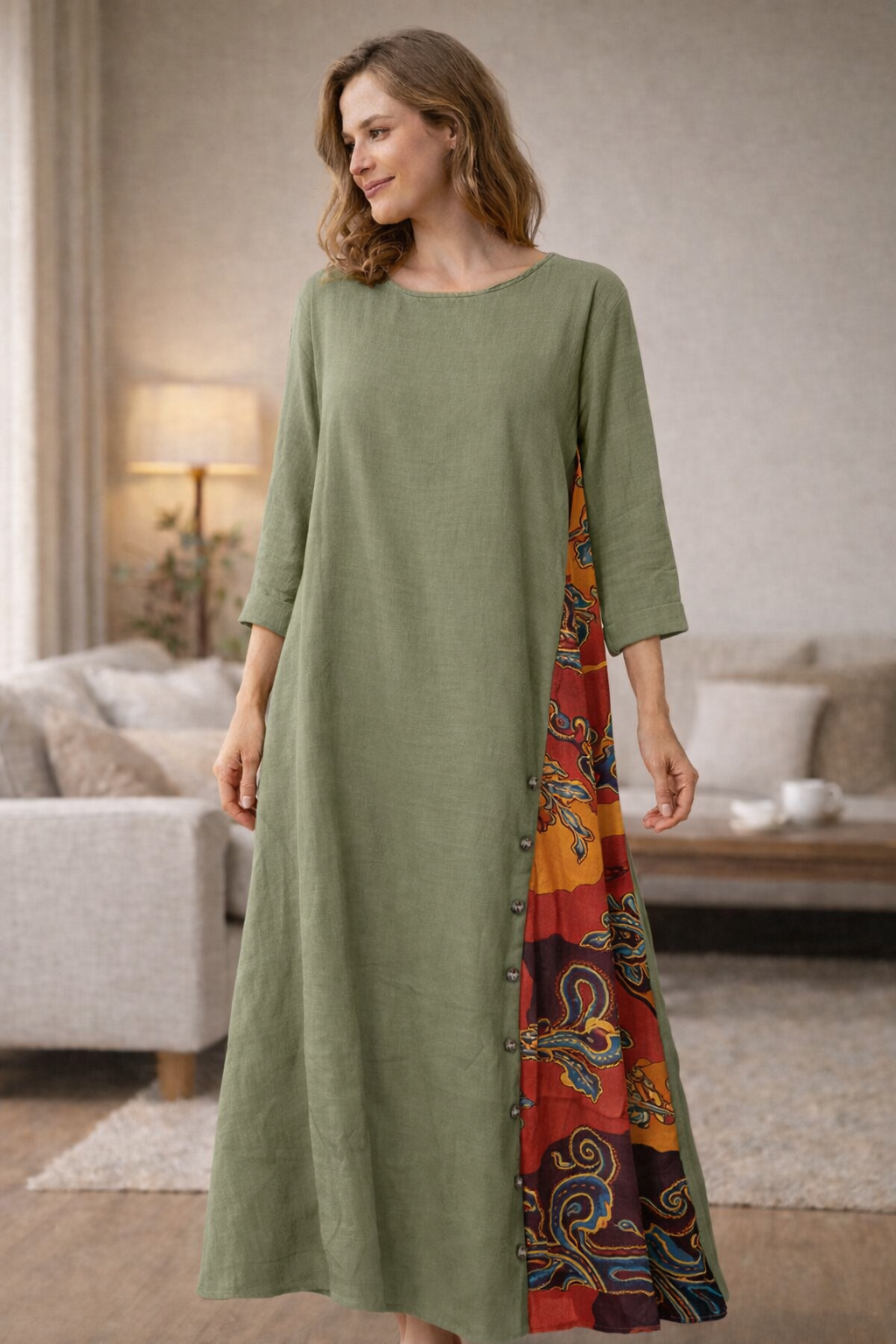 W&W Mode | Sommerkleid Aus Baumwolle Und Leinen