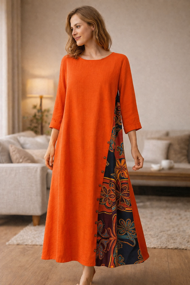 W&W Mode | Sommerkleid Aus Baumwolle Und Leinen