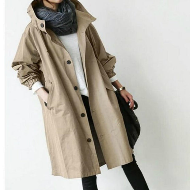 WW | Damen-Trenchcoat mit Kapuze