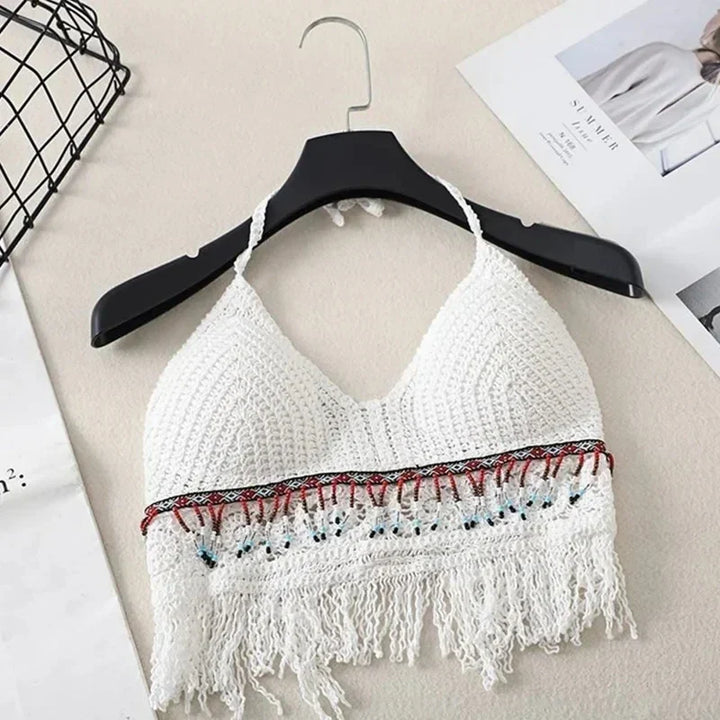 W&W Mode | Häkel Bikini Bh Im Boho Stil Mit Quaste