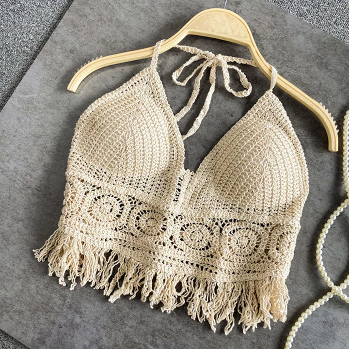 W&W Mode | Häkel Bikini Bh Im Boho Stil Mit Quaste