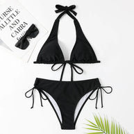 WW - Eleganter Triangel-Bikini in Schwarz