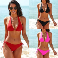WW - Eleganter Triangel-Bikini in Schwarz