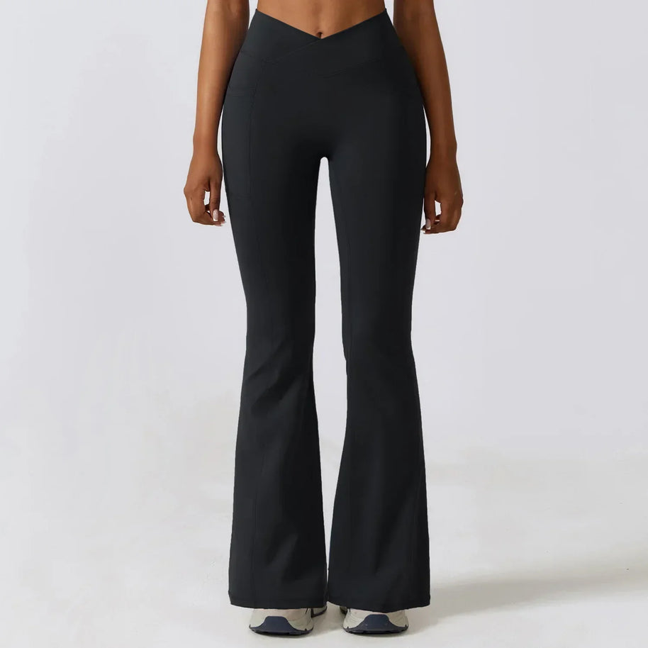 W&W | Hoch taillierte Flare-Leggings