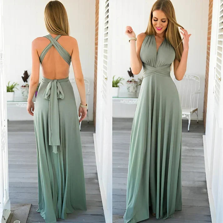 W&W Mode | Wandelbar Elegantes Kleid in Vielseitiger Wickeloptik
