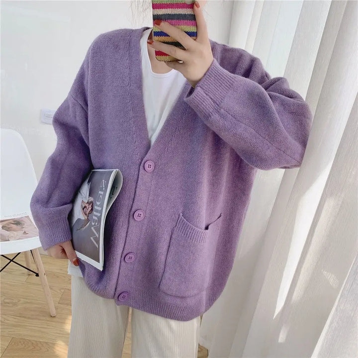 W&W Mode | Klassische Strickjacke Mit Knöpfen Für Zeitlosen Komfort Für Frauen