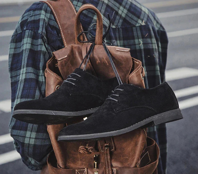 WW | Atmungsaktiv Weich Anzugschuhe Herren Aus Kalbsleder