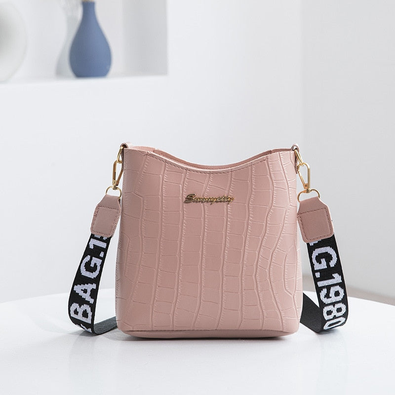 WOLFF Jaunty Umhängetasche | Damen Mini Crossbody Eimer Handtasche