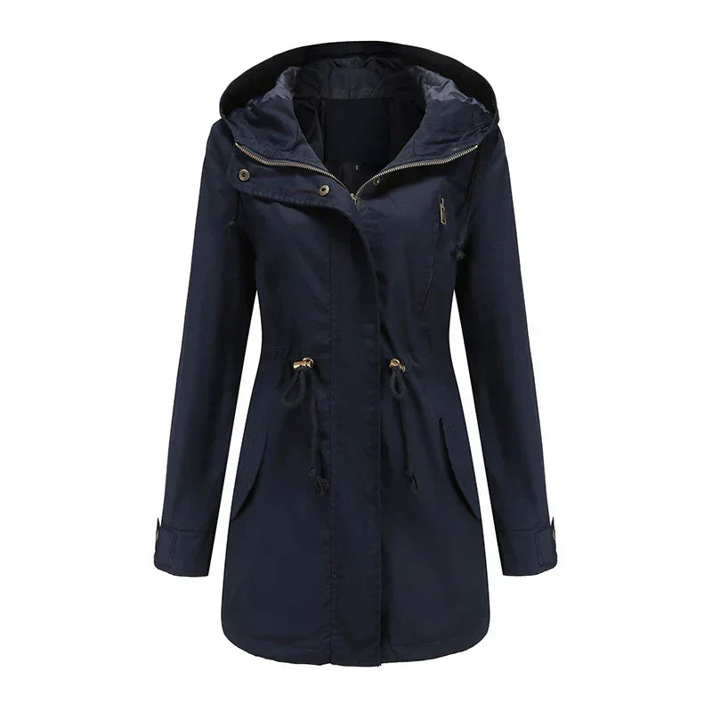 W&W Mode | Baumwoll Trenchcoat Mit Kapuze