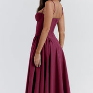 WW | Ärmelloses Midikleid Mit Korsett Passform